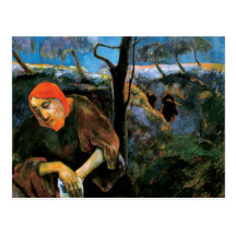 Gauguin Kristus i trädgården av oliv Vykort
