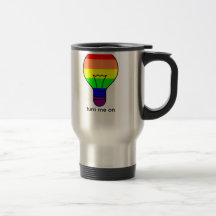 Gay pride - kulatravel mug kaffe koppar