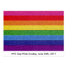 Gay prideflagga vykort