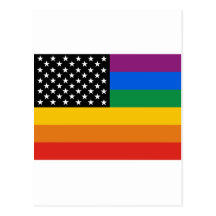 Gay prideflagga vykort