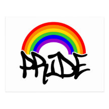Gay prideregnbåge vykort