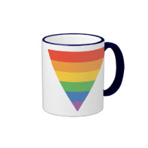 Gay prideregnbågetriangel kaffe koppar