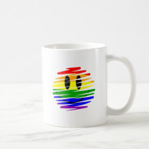 Gay prideSmiley Kaffe Mugg