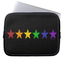 Gay pridestjärnor 01 laptop sleeve datorskydds fodral