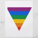 Gay pridetriangel full färg flygblad