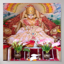 GAYATRI Mata - bilder av Nav Durga Affisch