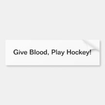 Ge blod, lekhockey - bildekal
