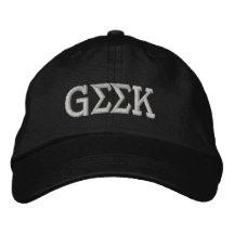 Geek Broderade Baseball Kepsar