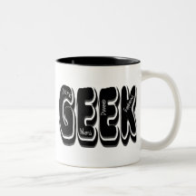 GEEK! DorkDweebNerd och intellektuell snobb Kaffe Koppar
