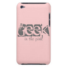 Geek i den rosa iPod handlagFodral-Kompisen knappt iPod Touch Cases