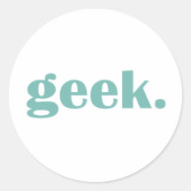 geek. klistermärken