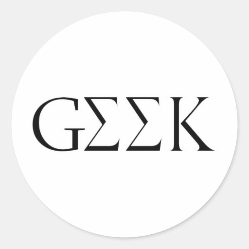 GEEK KLISTERMÄRKEN