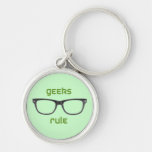 Geeks härskar glasögon nyckelringar