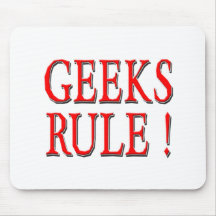 Geeks härskar!  Rött Musmatta