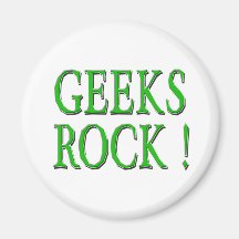 Geekssten!  Grönt Kylskåpsnagnet