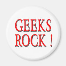 Geekssten!  Rött Magnet För Kylskåp