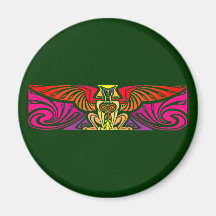 geflügelte Katze Bastet Sphinx winged cat Magnete