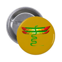 geflügelte Schlange winged Snake Button