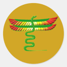 geflügelte Schlange winged Snake Stickers