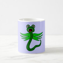 geflügelte Schlange winged snake Tee Haferl