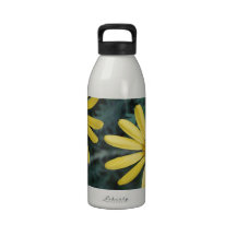 Gelbe exotische Blüte Trinkflasche