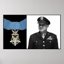 General Doolittle och medaljen av heder Affisch