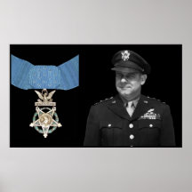 General Doolittle och medaljen av heder Posters
