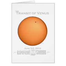 Genomresa av Venus - 2012 Hälsnings Kort