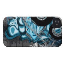 Genomskinlig Retro grafittikassett Mixtape Case-Mate iPhone 4 Cases