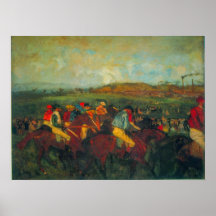 Gentleman tävling av Edgar Degas Affisch