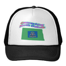 Geocaching North Dakota hatt Mesh Kepsar