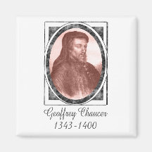 Geoffrey Chaucer Kylskåps Magneter