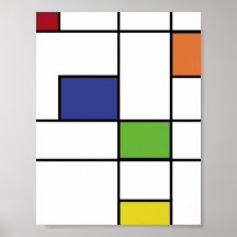 Geometrisk design affischer
