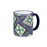 Geometrisk patchworkmugg