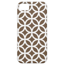 Geometriskt fodral för kaffebruntiPhone 5 iPhone 5 Case-Mate Fodraler