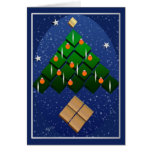 Geometriskt julgrankort