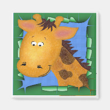 George giraffet kylskåpmagneter