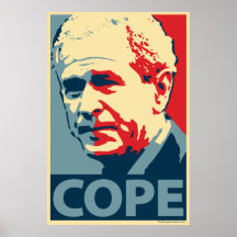 George W. Bush - korkåpa: OHP-affisch