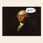 "George Washington snurr i hans Grave vykort