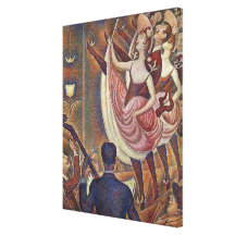 Georges Seurats Le Chahut (1890) - dansare Sträckt Kanvastryck