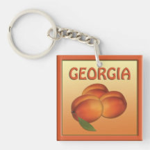 Georgia persika Keychain