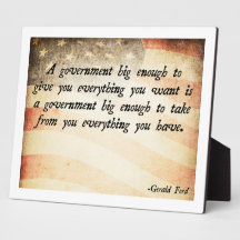 Gerald Ford regerings- citationstecken Plack