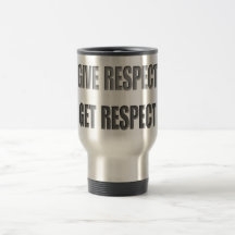 Gerespekt - få respekt kaffe kopp