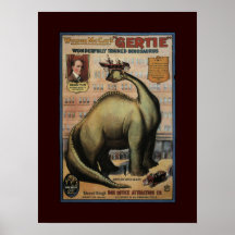 Gertie dinosauren print