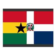 Ghana & Dominikanska republiken sjunker Vykort