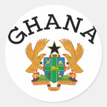 Ghana vapensköldklistermärke