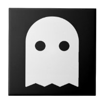Ghost Icon Ceramic Tiles