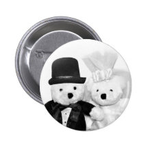 Gifta sig för nalle knapp med nål