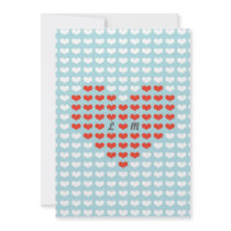Gifta sig för valentinhjärtor (som är rött + Himme
