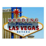 GIFTA SIG i den sagolika Las Vegas vykortet